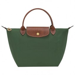 Longchamp Le Pliage Original S Handbag British Green Recycled Canvas Women