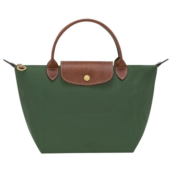 Longchamp Le Pliage Original S Handbag British Green Recycled Canvas Women