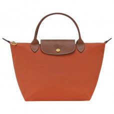 Longchamp Le Pliage Original S Handbag Brick Recycled Canvas Women