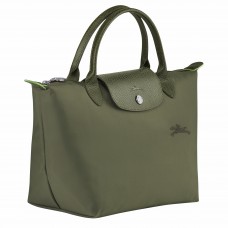 Longchamp Le Pliage Green S Handbag Recycled Canvas Forest Women