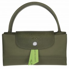 Longchamp Le Pliage Green S Handbag Recycled Canvas Forest Women