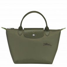 Longchamp Le Pliage Green S Handbag Recycled Canvas Forest Women