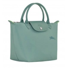 Longchamp Le Pliage Green S Handbag Recycled Canvas Lagoon Women