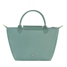 Longchamp Le Pliage Green S Handbag Recycled Canvas Lagoon Women