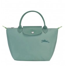 Longchamp Le Pliage Green S Handbag Recycled Canvas Lagoon Women