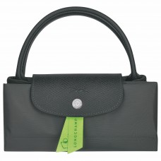 Longchamp Le Pliage Green S Handbag Recycled Canvas Graphite Women