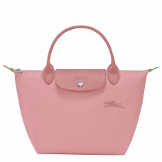 Longchamp Le Pliage Green S Handbag Recycled Canvas Petal Pink Women