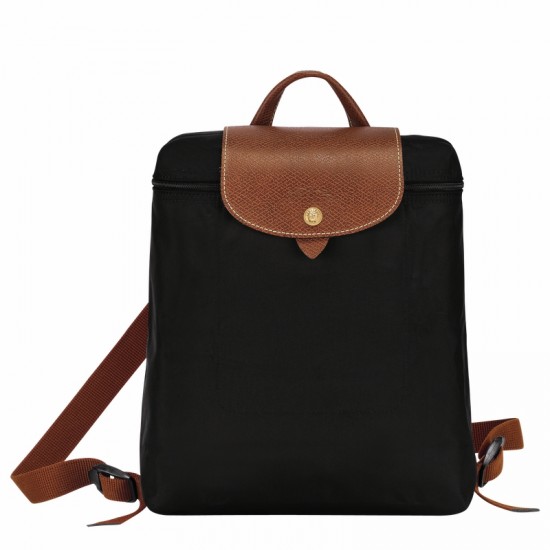 Longchamp Le Pliage Original Backpack Recycled Canvas Black Women