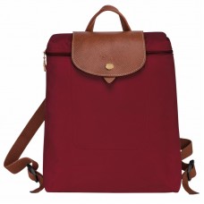 Longchamp Le Pliage Original Backpack Recycled Canvas Red Women