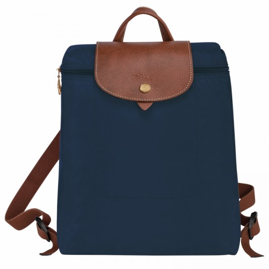Longchamp Le Pliage Original Backpack Recycled Canvas Navy Women