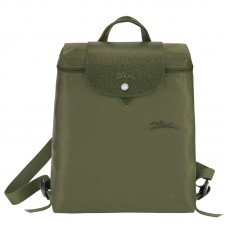 Longchamp Le Pliage Green M Backpack Recycled Canvas Forest Women