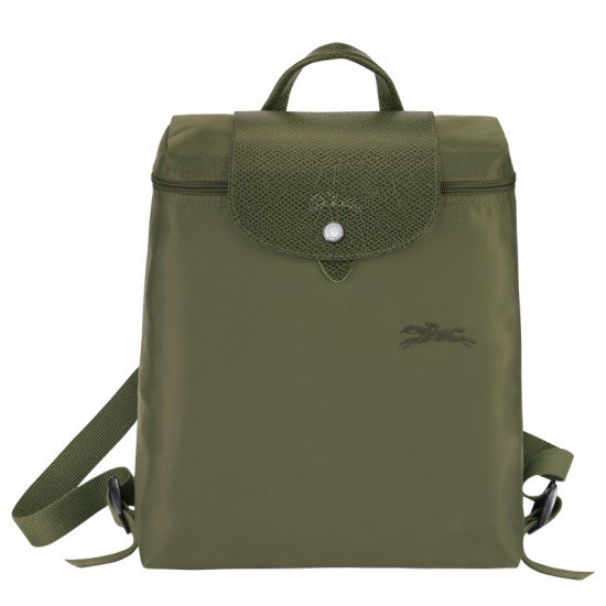 Longchamp Le Pliage Green M Backpack Recycled Canvas Forest Women