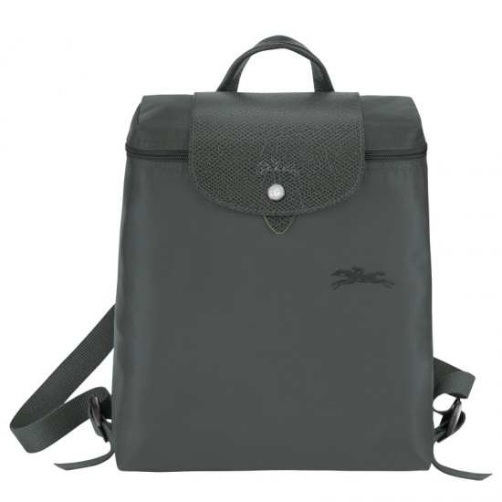 Longchamp Le Pliage Green M Backpack Recycled Canvas Graphite Women
