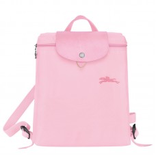 Longchamp Le Pliage Green M Backpack Recycled Canvas Pink Women