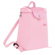 Longchamp Le Pliage Green M Backpack Recycled Canvas Pink Women