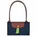 Longchamp Le Pliage Original L Tote Bag Recycled Canvas Navy Women