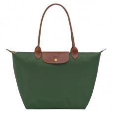 Longchamp Le Pliage Original L Tote Bag British Green Recycled Canvas Women