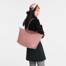 Longchamp Le Pliage Original L Tote Bag Pink Tea Recycled Canvas Women