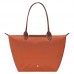 Longchamp Le Pliage Original L Tote Bag Brick Recycled Canvas Women