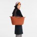 Longchamp Le Pliage Original L Tote Bag Brick Recycled Canvas Women