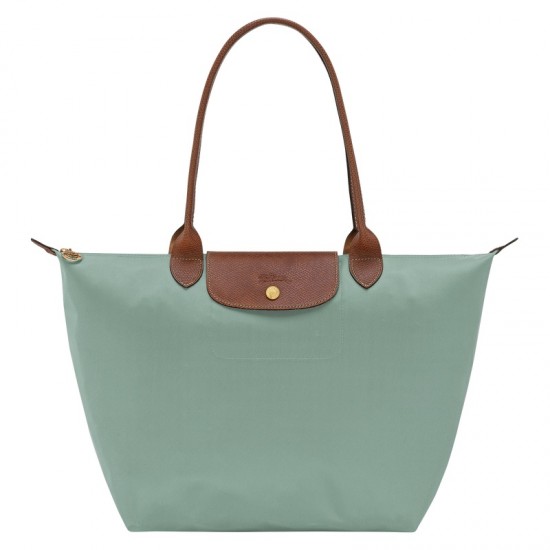 Longchamp Le Pliage Original L Tote Bag Celadon Recycled Canvas Women