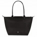 Longchamp Le Pliage Green L Tote Bag Recycled Canvas Black Women