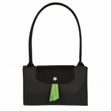Longchamp Le Pliage Green L Tote Bag Recycled Canvas Black Women