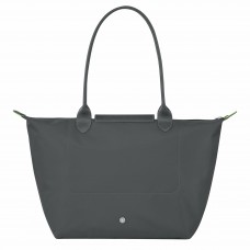 Longchamp Le Pliage Green L Tote Bag Recycled Canvas Graphite Women