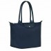 Longchamp Le Pliage Green L Tote Bag Recycled Canvas Navy Women