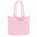 Longchamp Le Pliage Green L Tote Bag Recycled Canvas Pink Women