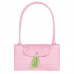 Longchamp Le Pliage Green L Tote Bag Recycled Canvas Pink Women