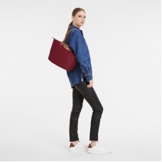 Longchamp Le Pliage Original M Tote Bag Recycled Canvas Red Women
