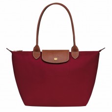 Longchamp Le Pliage Original M Tote Bag Recycled Canvas Red Women