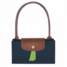 Longchamp Le Pliage Original M Tote Bag Recycled Canvas Navy Women