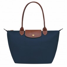 Longchamp Le Pliage Original M Tote Bag Recycled Canvas Navy Women