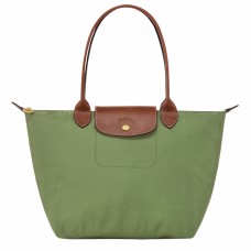 Longchamp Le Pliage Original M Tote Bag Recycled Canvas Lichen Women