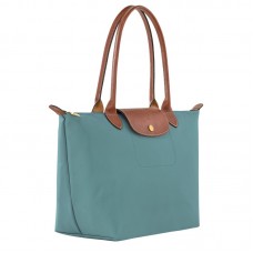 Longchamp Le Pliage Original M Tote Bag Eucalyptus Recycled Canvas Women