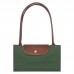 Longchamp Le Pliage Original M Tote Bag British Green Recycled Canvas Women