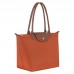 Longchamp Le Pliage Original M Tote Bag Brick Recycled Canvas Women