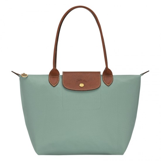 Longchamp Le Pliage Original M Tote Bag Celadon Recycled Canvas Women