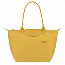 Longchamp Le Pliage Green M Tote Bag Recycled Canvas Corn Women