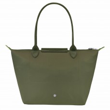 Longchamp Le Pliage Green M Tote Bag Recycled Canvas Forest Women