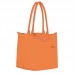 Longchamp Le Pliage Green M Tote Bag Recycled Canvas Orange Women