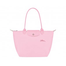Longchamp Le Pliage Green M Tote Bag Recycled Canvas Pink Women