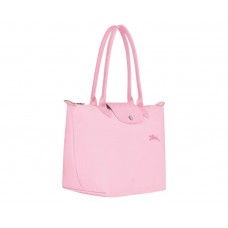 Longchamp Le Pliage Green M Tote Bag Recycled Canvas Pink Women