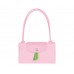Longchamp Le Pliage Green M Tote Bag Recycled Canvas Pink Women